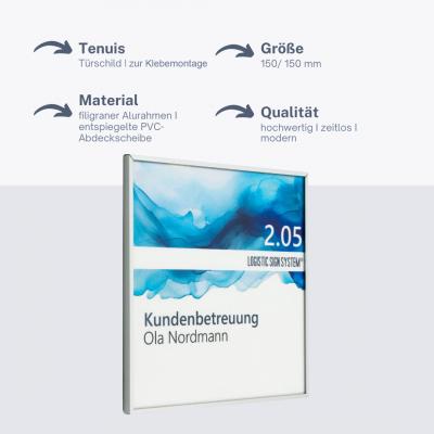 tuerschild tenuis 150 zum kleben kein bohren